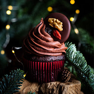 Cupcake mendiant vegan de Noël